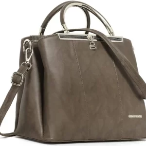 WOMEN MARKS Handbag and Shoulder Bag, Top Handle Satchel, and Spacious Zipper Compartment.